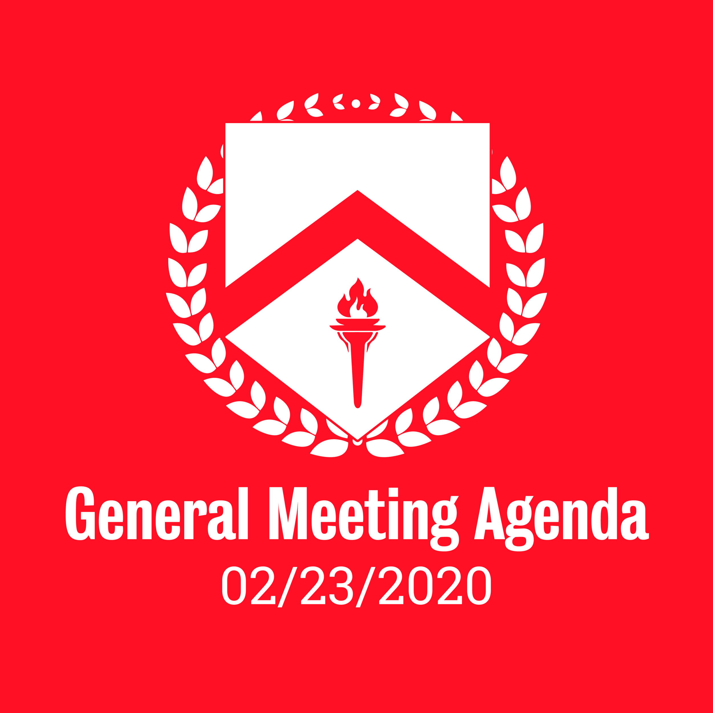 General Meeting Agenda 02/23/2020