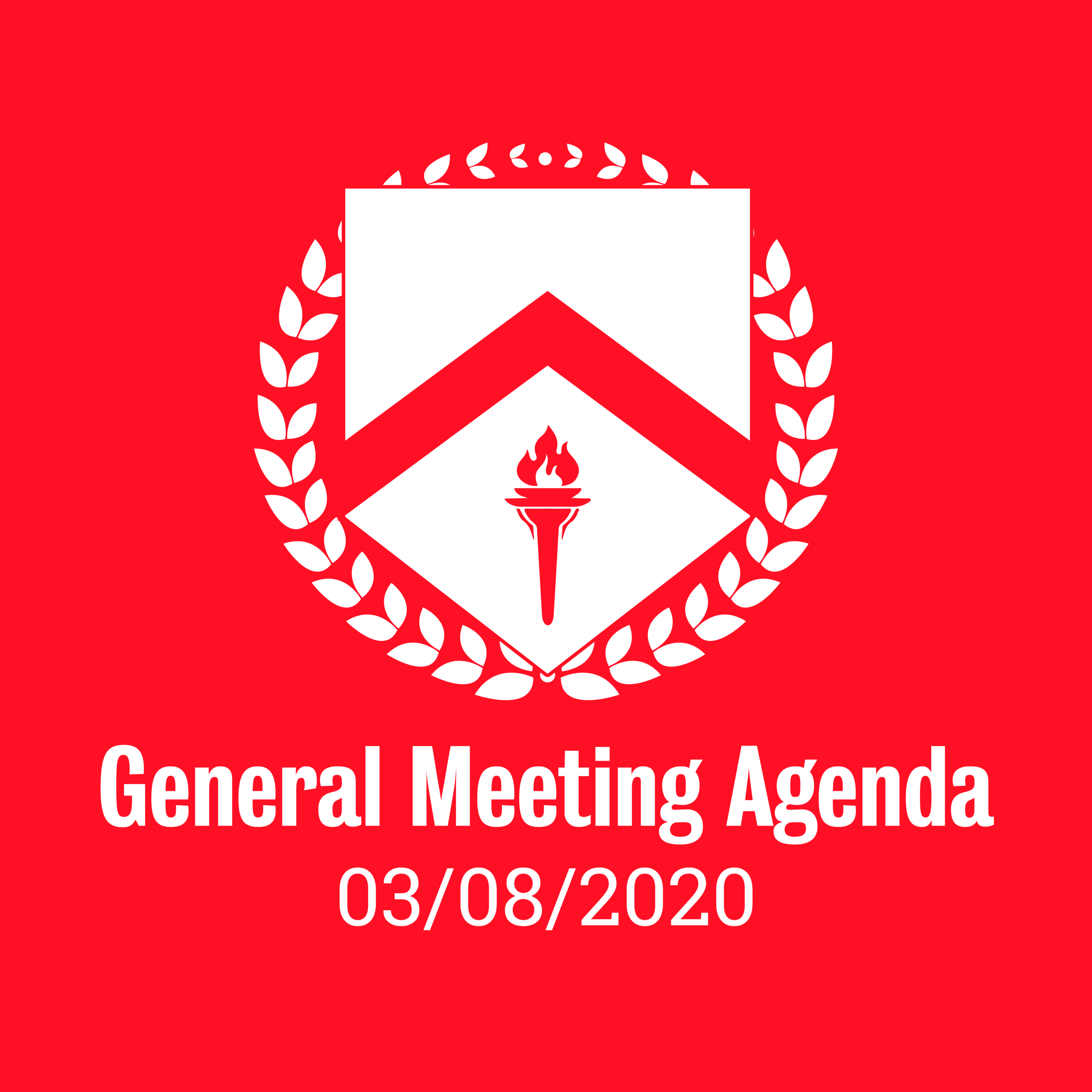 General Meeting Agenda 03/08/2020