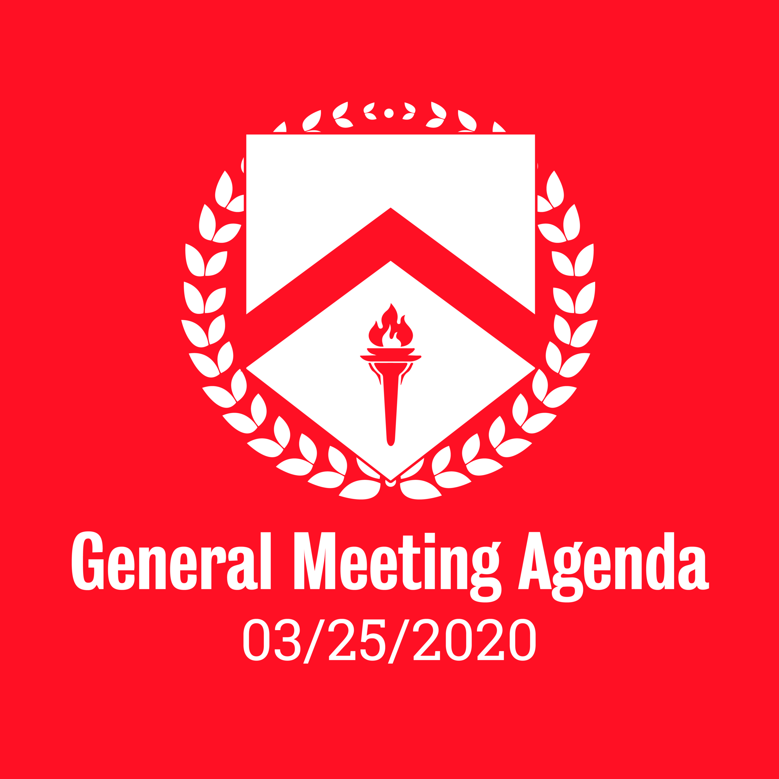 General Meeting Agenda 03/25/2020