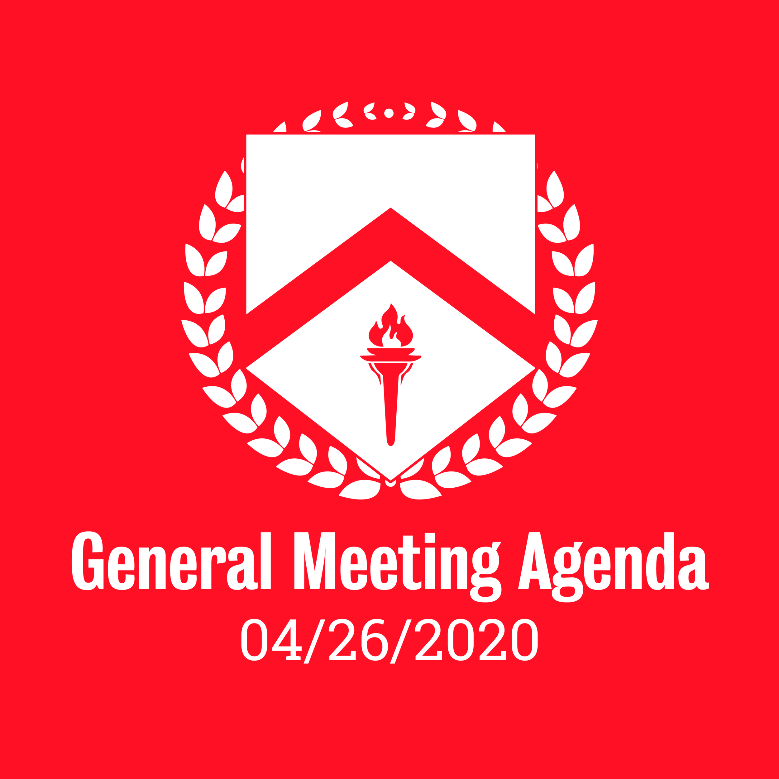 General Meeting Agenda 04/26/2020