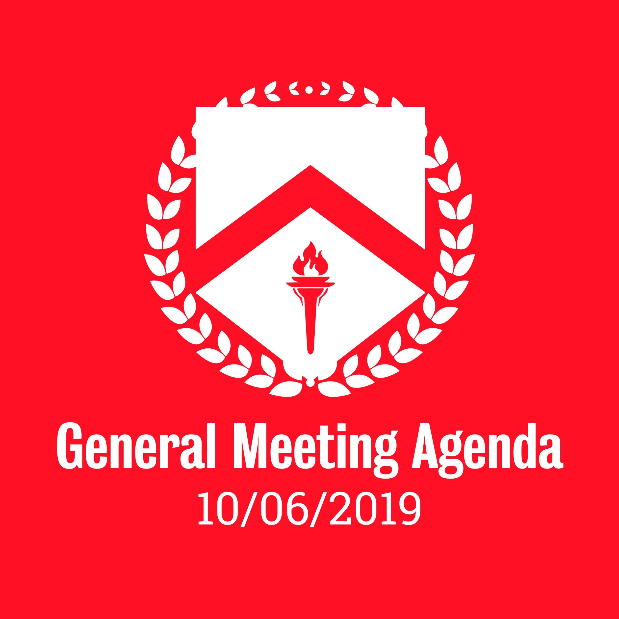 General Meeting Agenda 10/06/2019