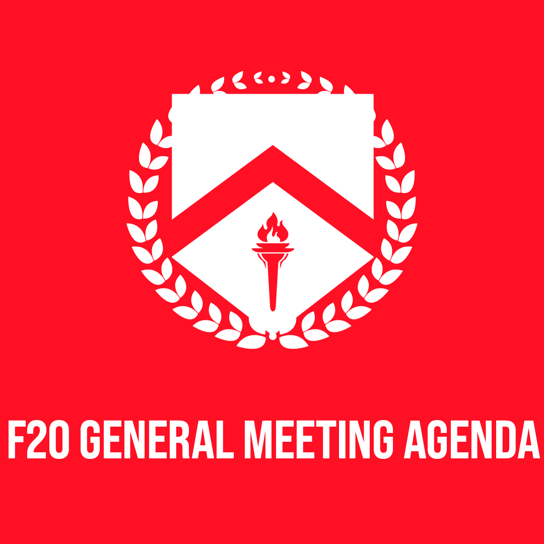 General Meeting Agenda 9/20/2020