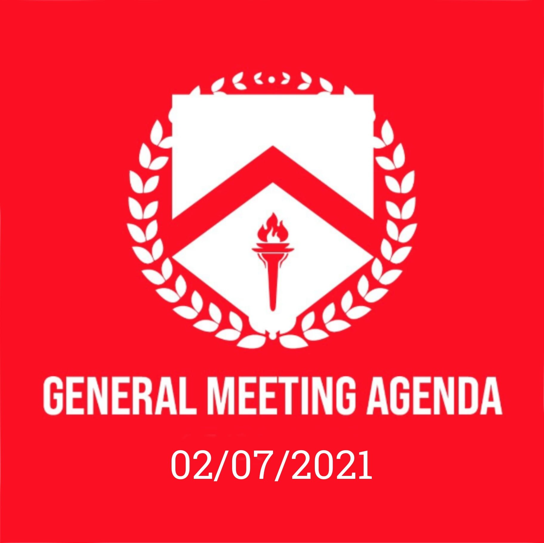 GENRAL MEETING AGENDA 2/7/21