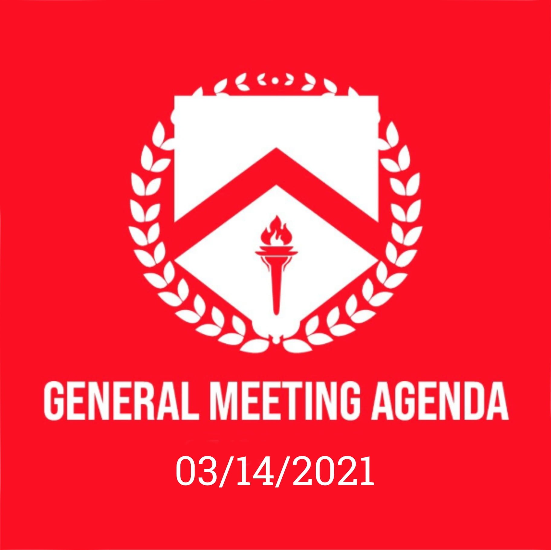 GENERAL MEETING AGENDA
