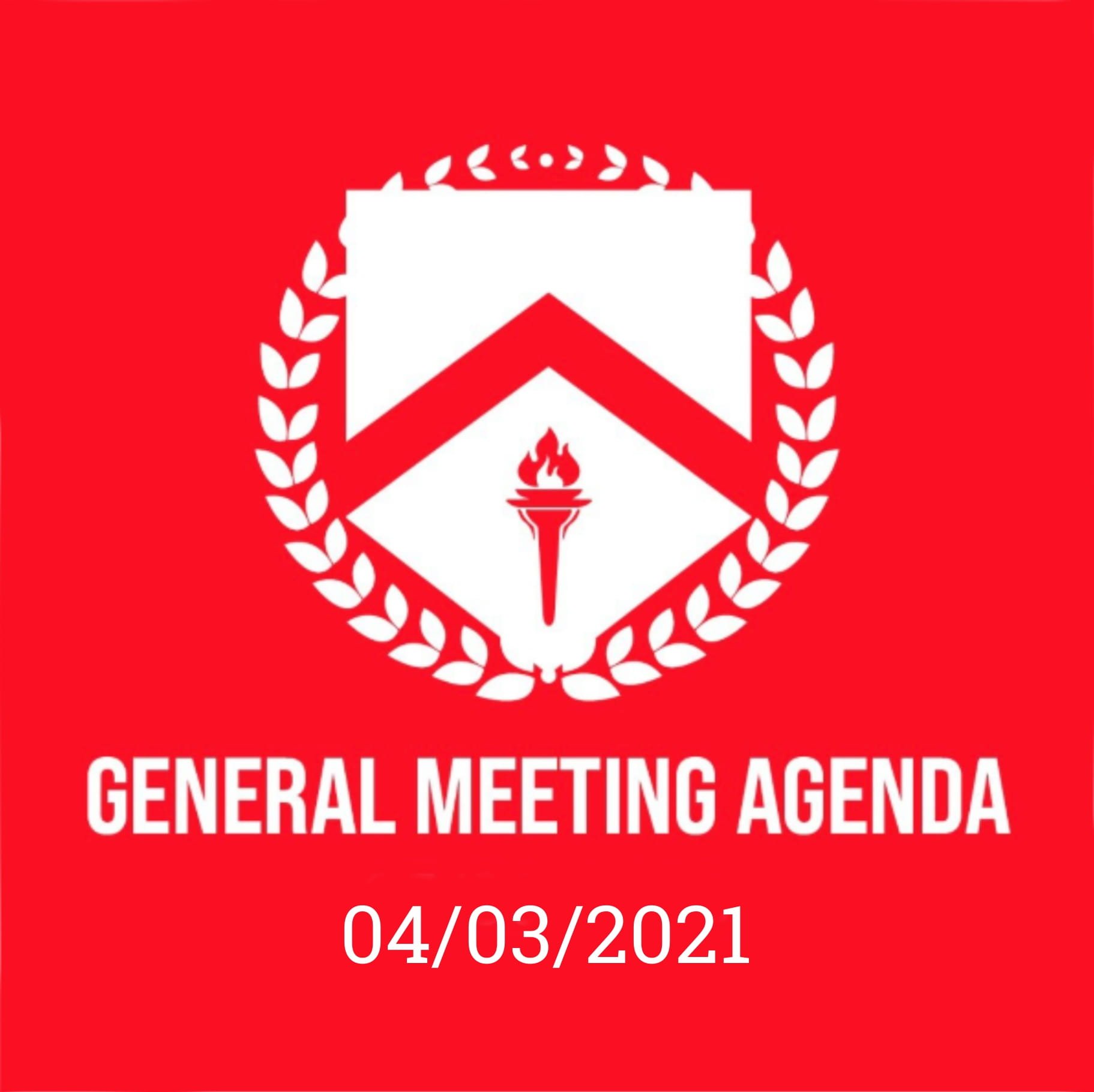 GENERAL MEETING AGENDA 4/3/21